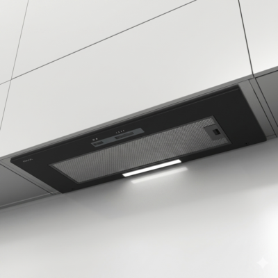 HOTTE ASPIRANTE PREMIUM NOIR ENCAS. SOUS MEUBLE 52 CM RIVA.60B