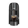 Machine à café à capsules Caffitaly Volta S36 noire préparant un expresso