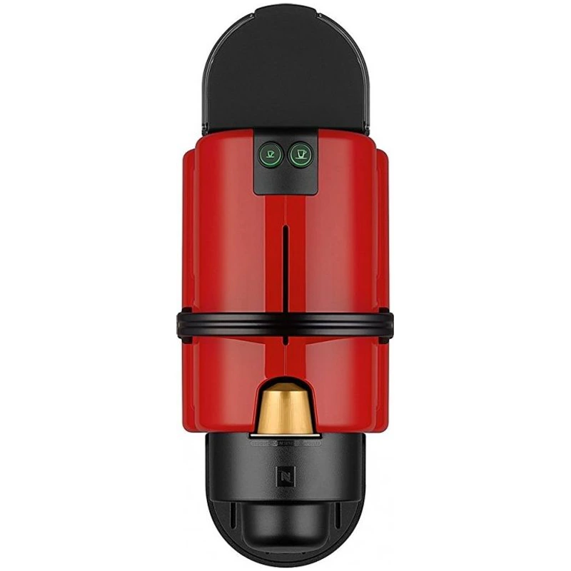 Boutons espresso et lungo de la machine Krups Nespresso Inissia rouge