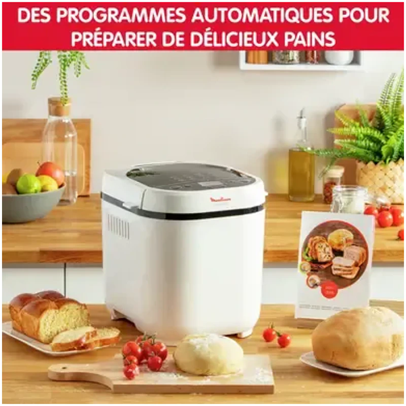 Machine Moulinex Pain Doré préparant différents pains automatiquement