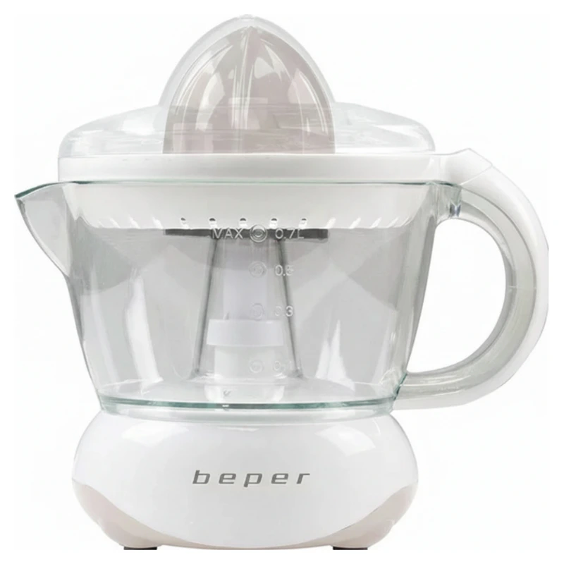 Presse-agrumes électrique Beper BP.102 blanc avec pichet de 700 ml