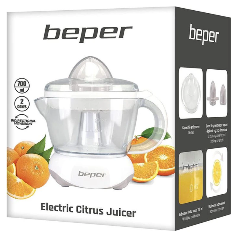 Boîte du presse-agrumes Beper BP.102 de 700 ml