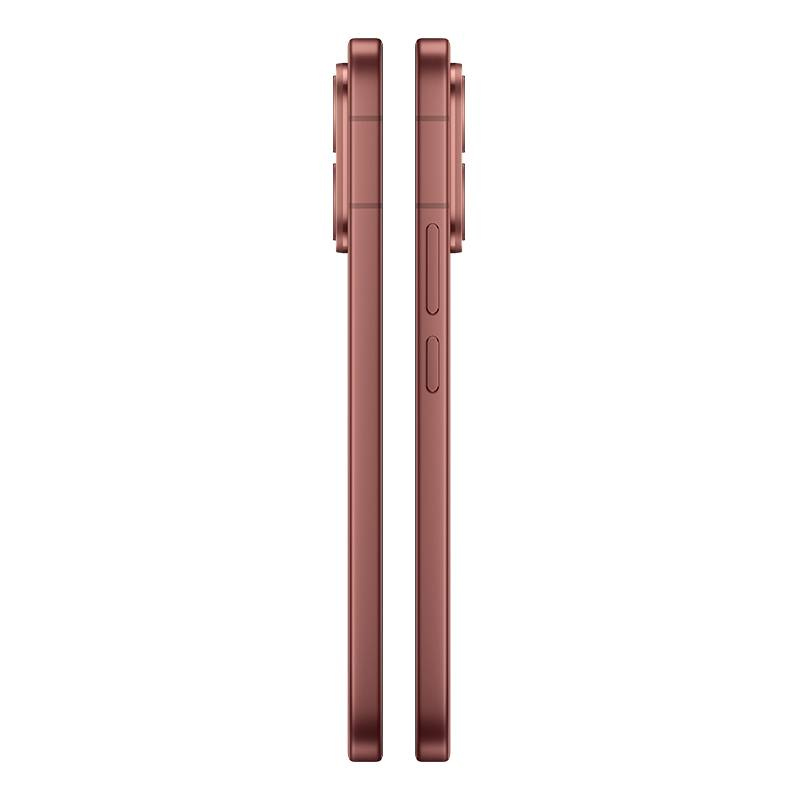Profil latéral du Smartphone Vivo V70 5G Brun mat