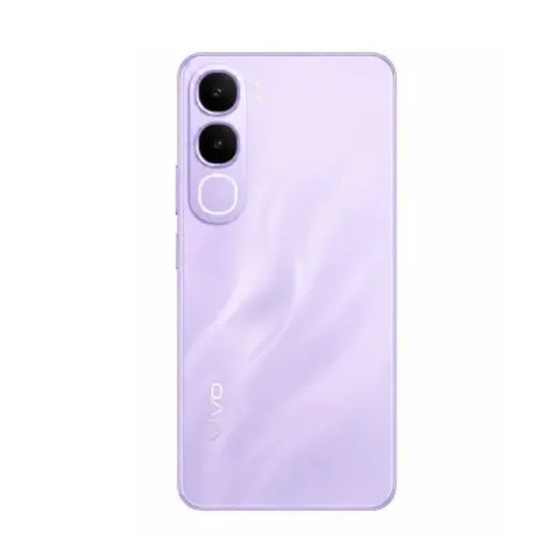 Face arrière du Smartphone Vivo Y31 5G Purple avec double appareil photo