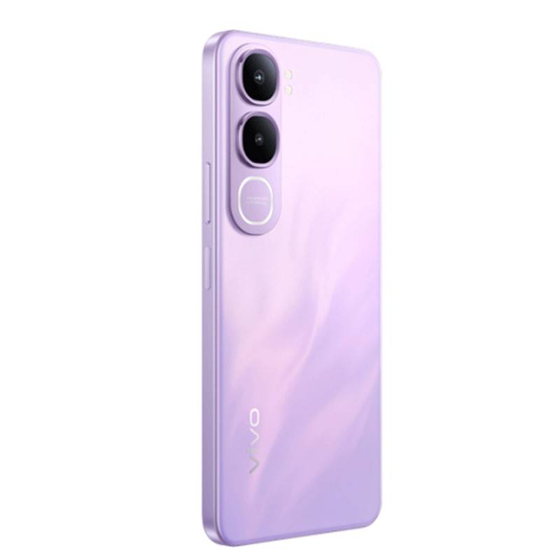 Smartphone Vivo Y31 5G Purple vu de dos en perspective