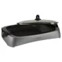 Barbecue électrique Kenwood HG266 gris avec plaque grill et couvercle