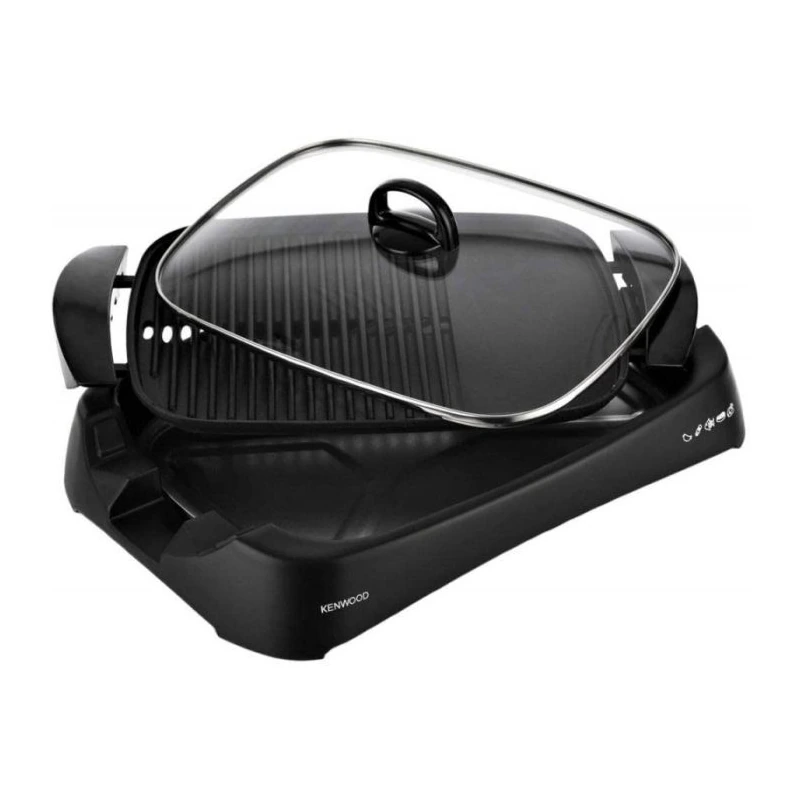 Barbecue électrique Kenwood HG230 noir avec couvercle en verre