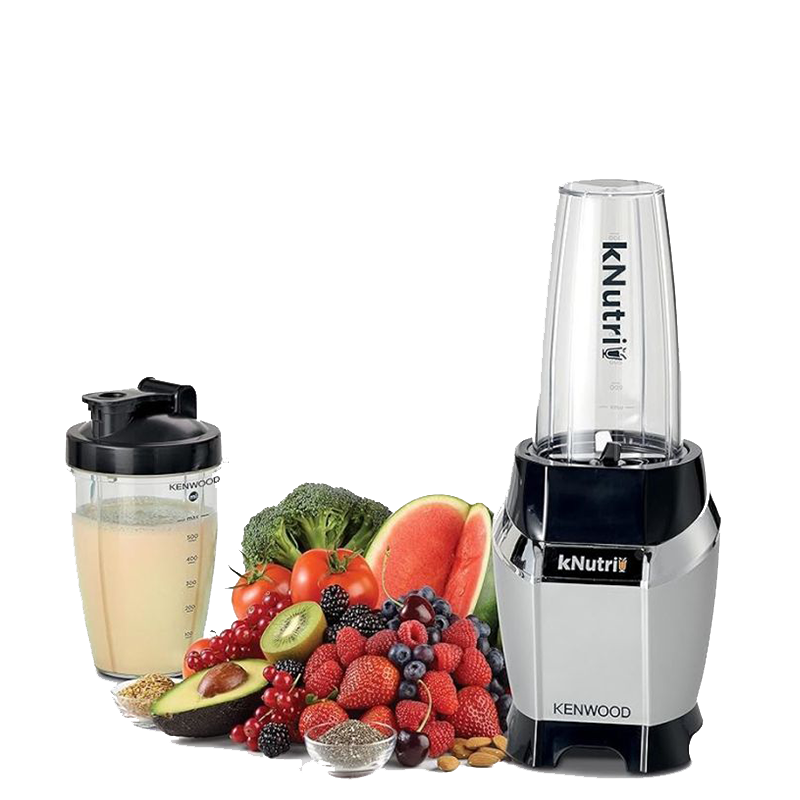 Blender Kenwood BSP70.180SI avec deux bols et assortiment de fruits