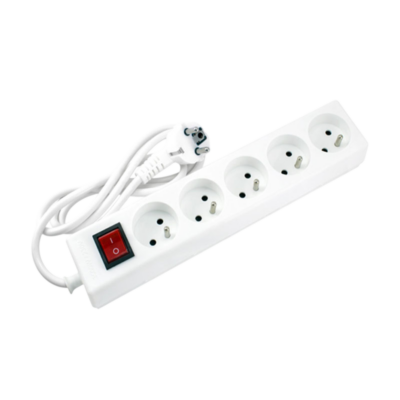 BLOC MULTIPRISES 5x2P+T + IV 34331 AVEC INTERRUPTEUR