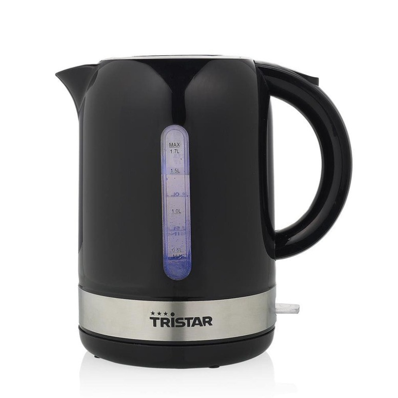 Bouilloire électrique Tristar WK-1343 noire de 1,7 L et 2 200 W