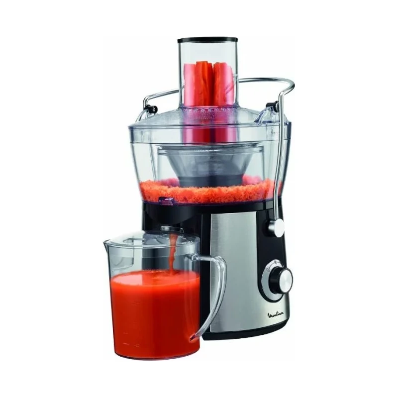 Centrifugeuse Moulinex JU550D10 préparant un jus frais