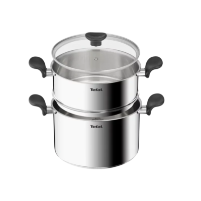 COUSCOUSSIERE TEFAL PRIMARY 24 CM+COUVER.VERRE INOX E3089505