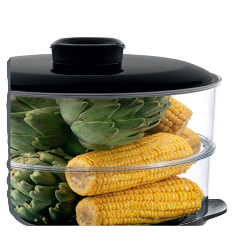 Panier du cuiseur à vapeur Tefal VC 140131 avec légumes