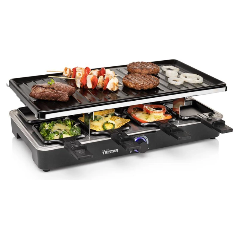 Cuisson de viande et légumes avec le grill raclette Tristar