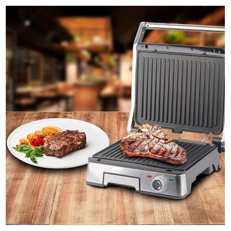 Cuisson de steaks avec le grill Techwood TGD-2018D