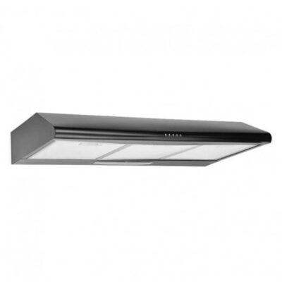 Hotte Aspirante Casquette Franco 90 cm Double Moteur – Noir / Inox