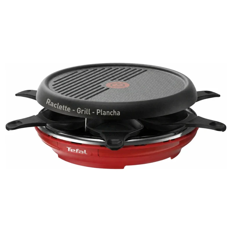 Appareil à raclette Tefal Colormania RE12A512 rouge avec grill et plancha