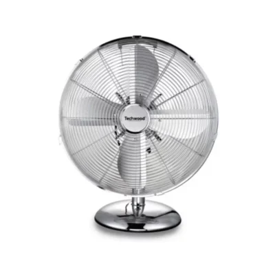 VENTILATEUR TECHWOOD 30 cm CHROMEL 45W 4 PALES TVI-339