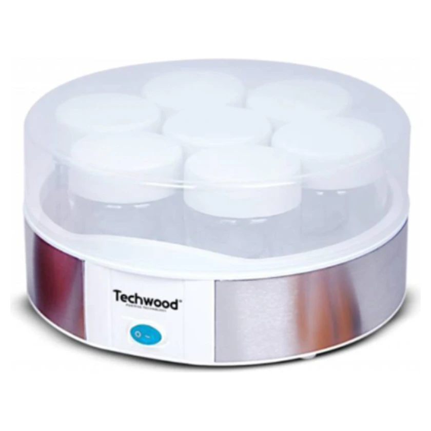 Yaourtière électrique Techwood TYA-7001 15 W inox avec 7 pots