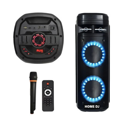 Enceinte Bluetooth Home DJ Fun FG206-06 2 × 6″ – Noir