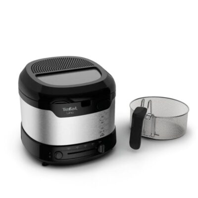 FRITEUSE ÉLECTRIQUE MOULINEX UNO 1,8 L 1 600 W NOIR ET INOX AF215D10