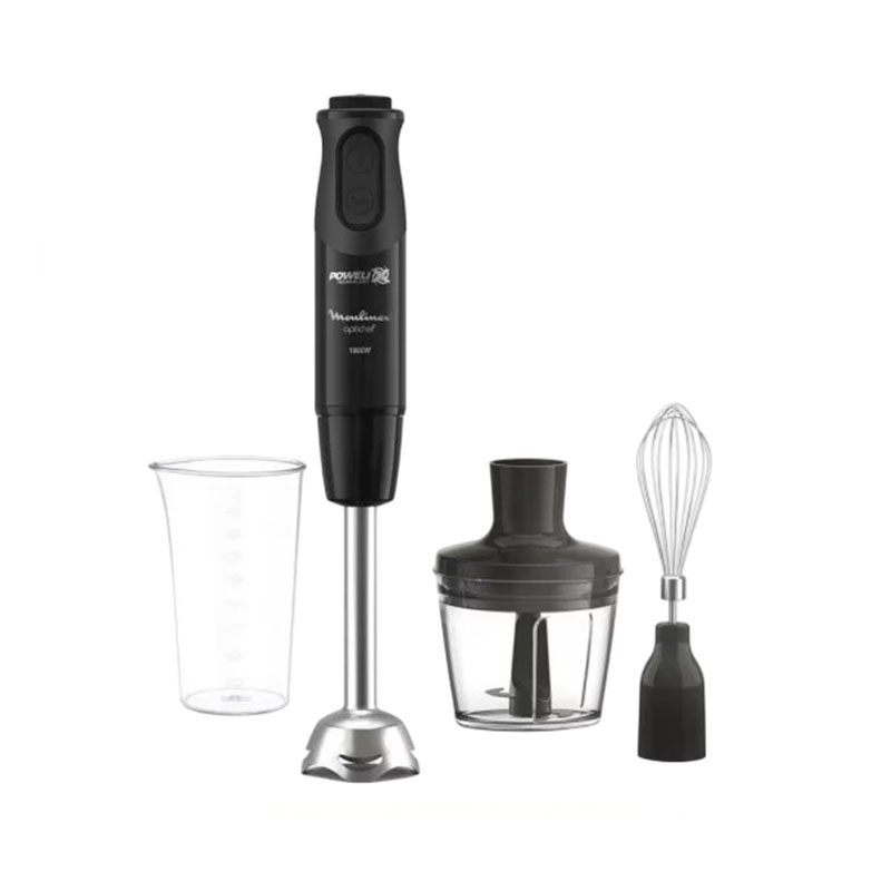 Mixeur plongeant Moulinex Optichef 4-en-1 1000 W noir