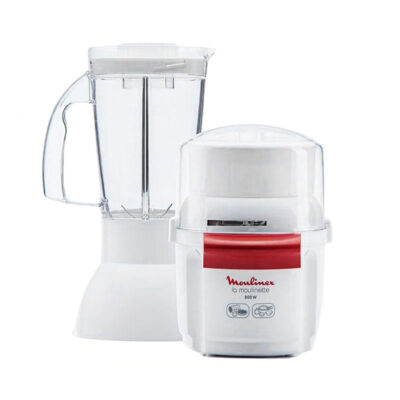 MOULINETTE MOULINEX 800 W AVEC BOL MÉLANGEUR 1,5 L BLANCHE AR6801EG