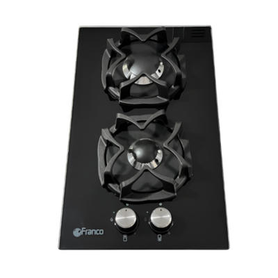PLAQUE DE CUISSON FRANCO 2F VITRO NOIR 30241-BF