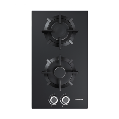 PLAQUE DE CUISSON PREMIUM 2 FEUX NOIR 30CM AP32.BS02