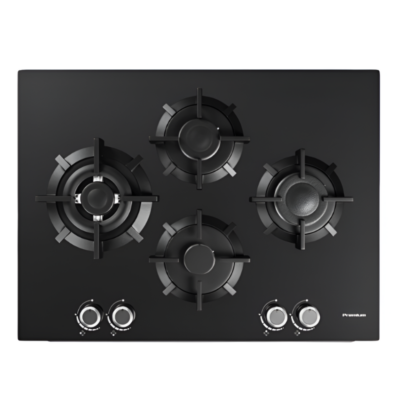 PLAQUE DE CUISSON PREMIUM 4 F. LOSANGE NOIR 70 CM FFD AP741.BS01