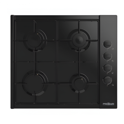 PLAQUE DE CUISSON PREMIUM 4 FEUX NOIR 60CM FONTE APE641.BS01