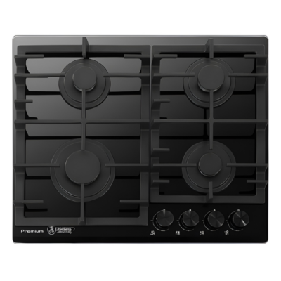 PLAQUE DE CUISSON PREMIUM 4 FEUX VERRE NOIR 60 CM FFD APG641.BS02