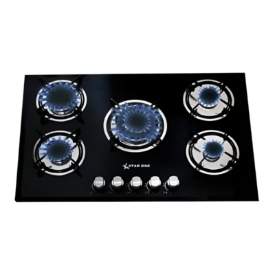 PLAQUE DE CUISSON STAR ONE 5 FEUX VERRE ST-G801