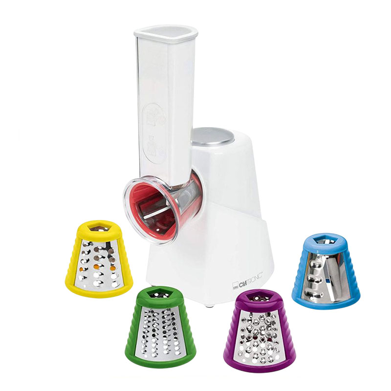 Râpe électrique Clatronic ME 3604 avec cinq embouts