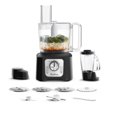 ROBOT MULTIFONCTION MOULINEX DOUBLE FORCE COMPACT 800 W NOIR FP546811