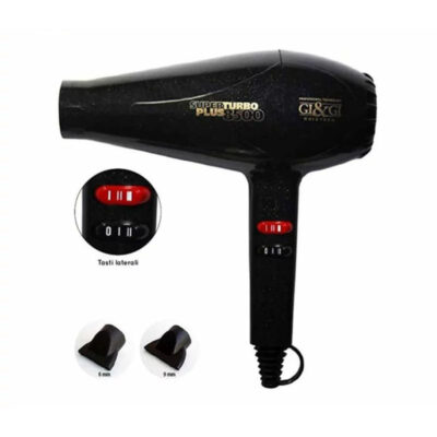 SÈCHE-CHEVEUX PROFESSIONNEL GI&GI SUPER TURBO PLUS 8500 2500 W ROUGE/NOIR