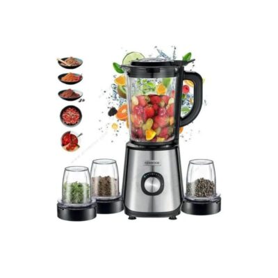 Blender Kenwood BLM45.880SS 1000 W – 1,5 L avec 3 accessoires – Noir & Inox